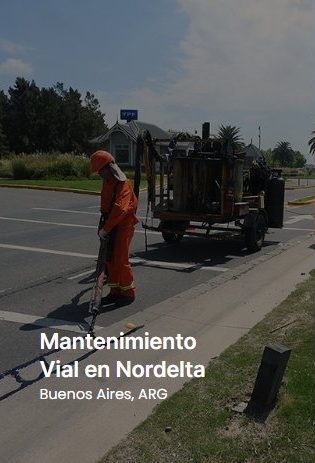 Mantenimiento vial en Nordelta